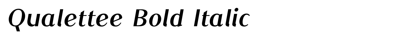 Qualettee Bold Italic image
